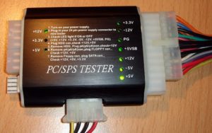 Power supply tester for desktop power supply